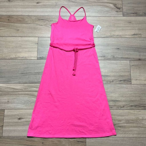 The Children's Place Other - The Children’s Place Girls Sleeveless Racerback Belted Maxi Dress Size M Pink